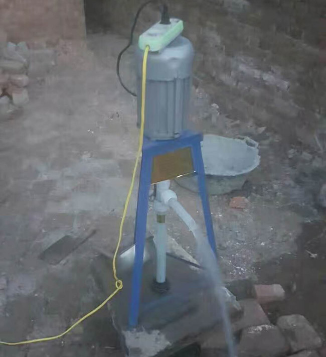 家用軟軸泵使用中